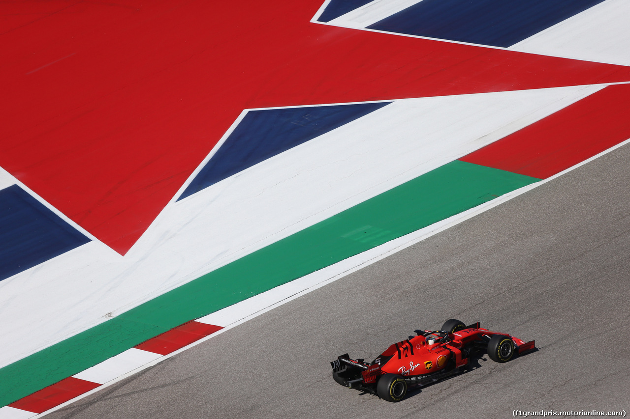 GP USA, 01.11.2019- free Practice 1, Sebastian Vettel (GER) Ferrari SF90