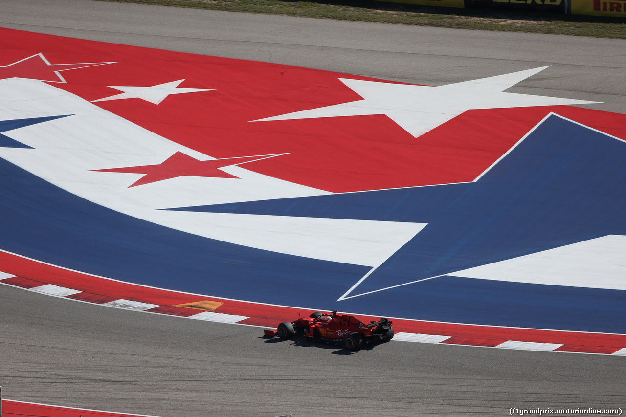 GP USA, 01.11.2019- free Practice 1, Sebastian Vettel (GER) Ferrari SF90