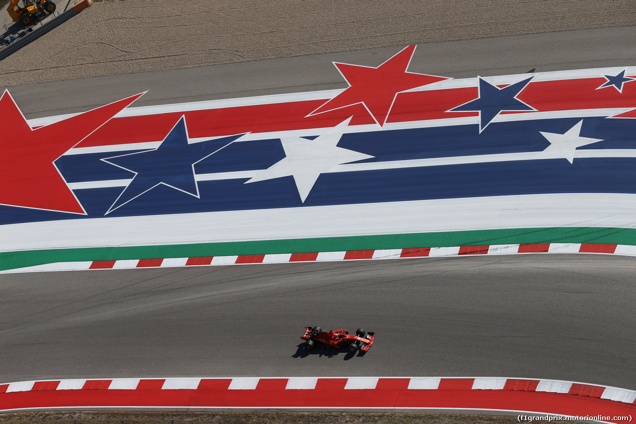 GP USA, 01.11.2019- free Practice 1, Sebastian Vettel (GER) Ferrari SF90