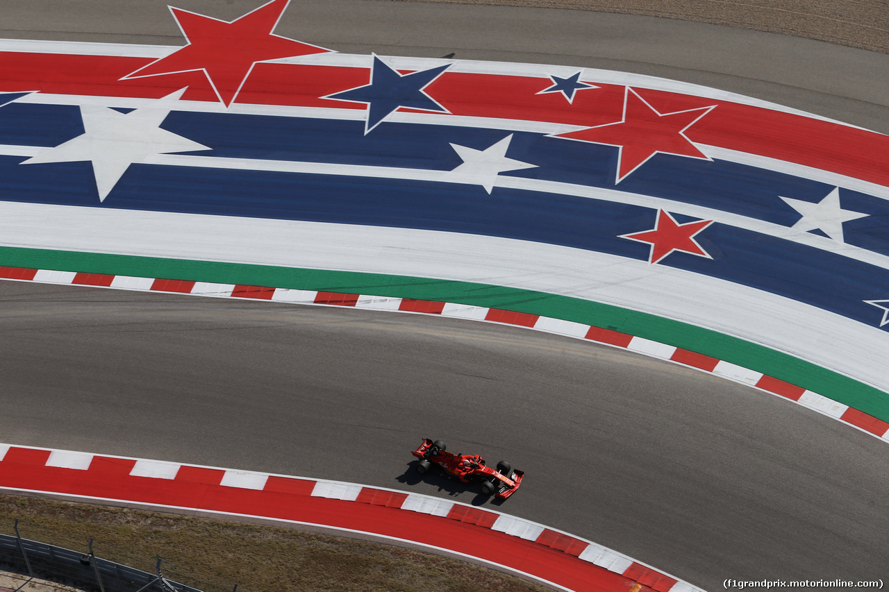 GP USA, 01.11.2019- free Practice 1, Sebastian Vettel (GER) Ferrari SF90