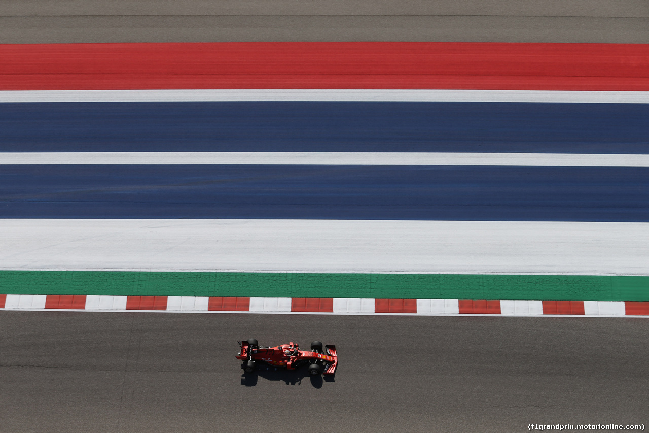 GP USA, 01.11.2019- free Practice 1, Sebastian Vettel (GER) Ferrari SF90