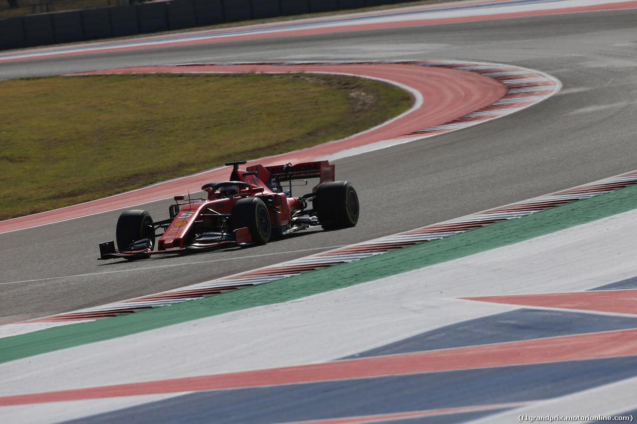 GP USA, 01.11.2019- free Practice 1, Sebastian Vettel (GER) Ferrari SF90