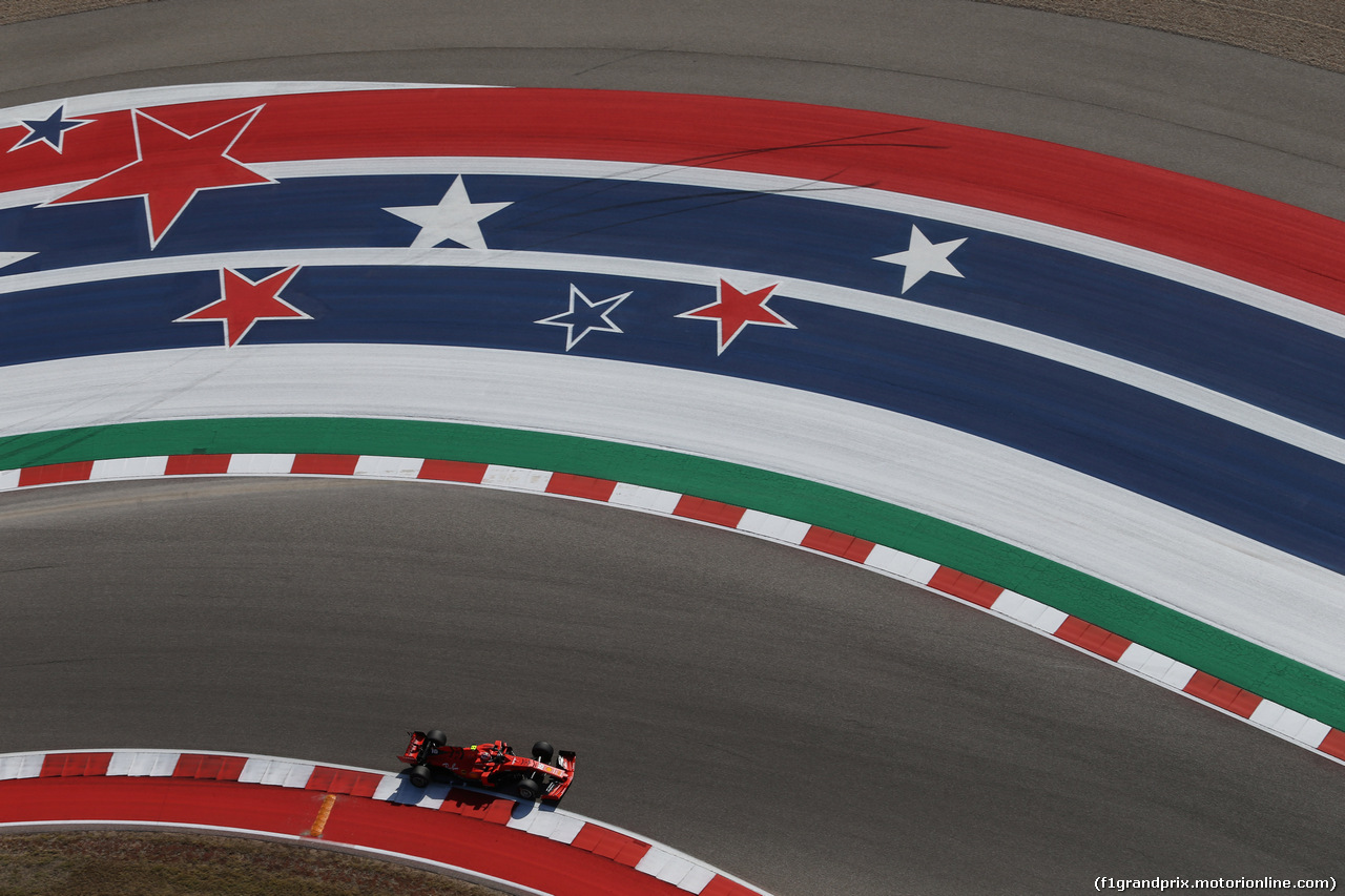 GP USA, 01.11.2019- free Practice 1, Charles Leclerc (MON) Ferrari SF90