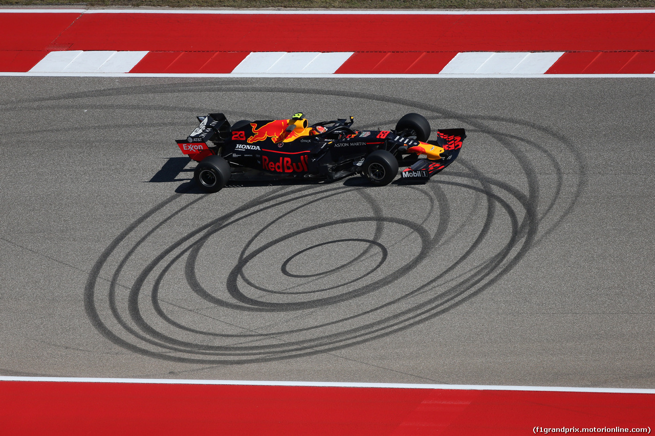 GP USA, 01.11.2019- free Practice 1, Alexader Albon (THA) Redbull Racing RB15