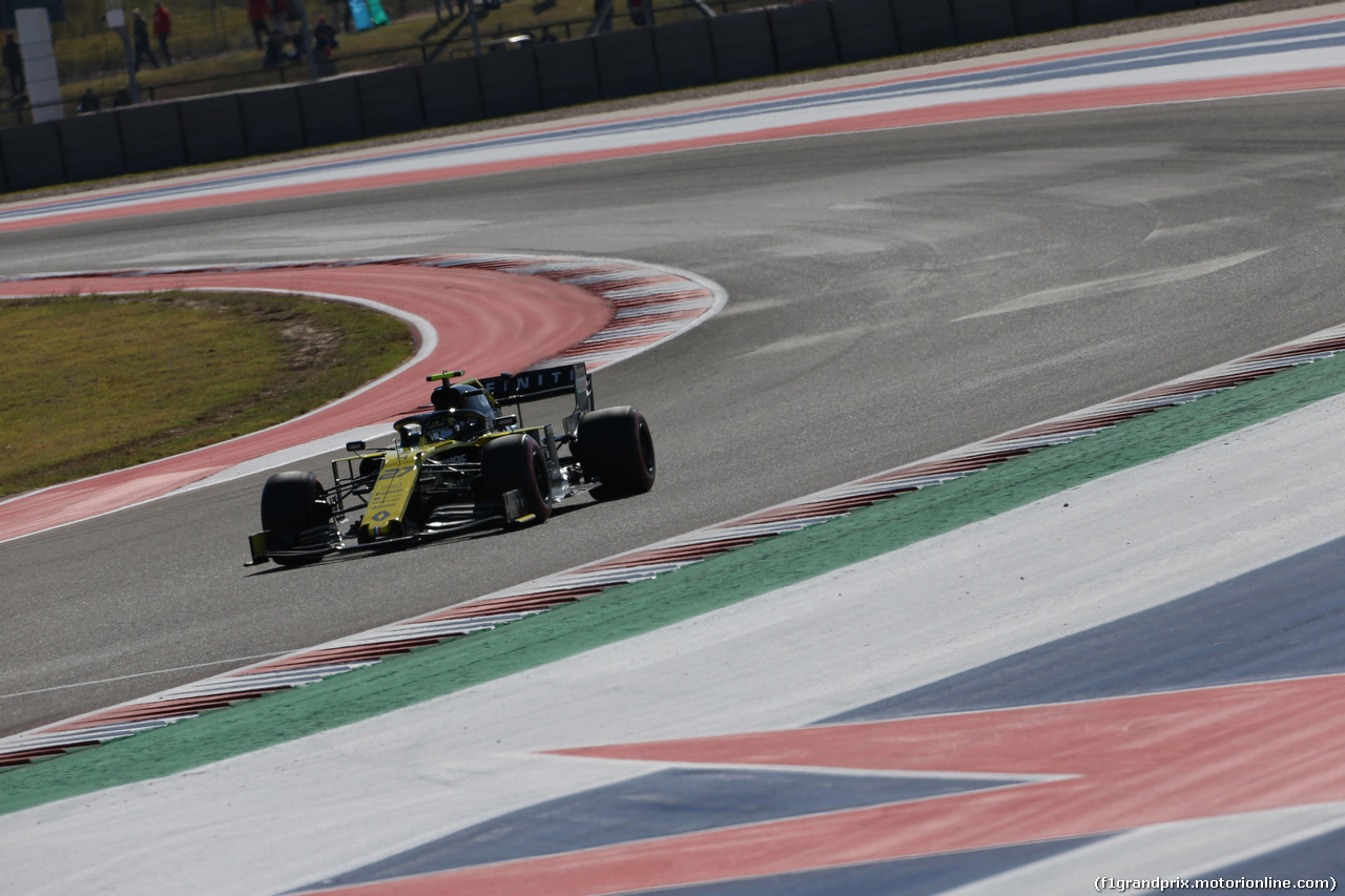 GP USA, 01.11.2019- free Practice 1, Nico Hulkenberg (GER) Renault Sport F1 Team RS19