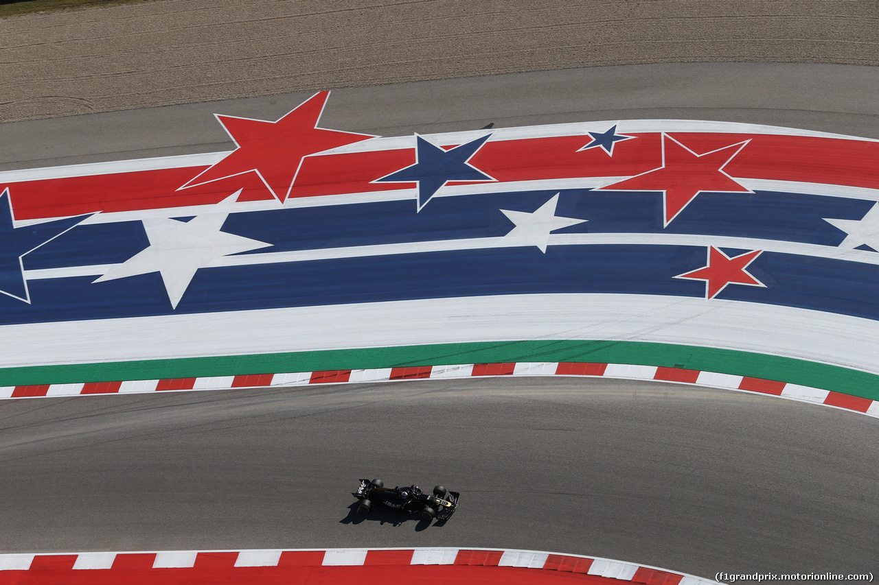 GP USA, 01.11.2019- free Practice 1, Romain Grosjean (FRA) Haas F1 Team VF-19
