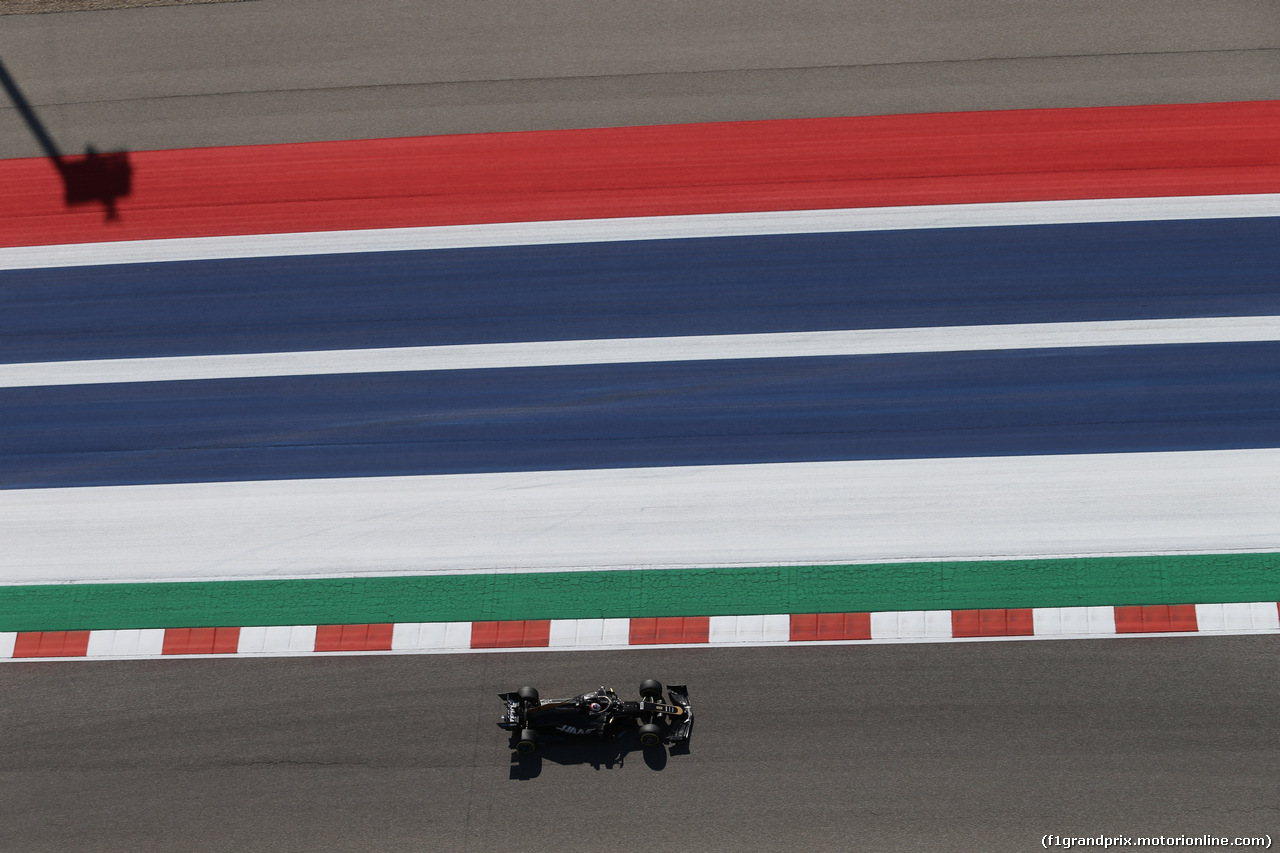 GP USA, 01.11.2019- free Practice 1, Romain Grosjean (FRA) Haas F1 Team VF-19
