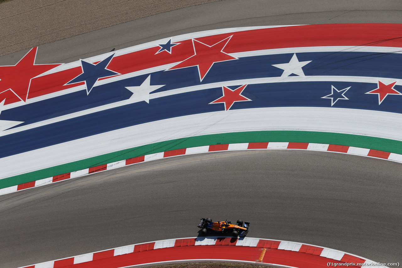 GP USA, 01.11.2019- free Practice 1, Carlos Sainz Jr (ESP) Mclaren F1 Team MCL34