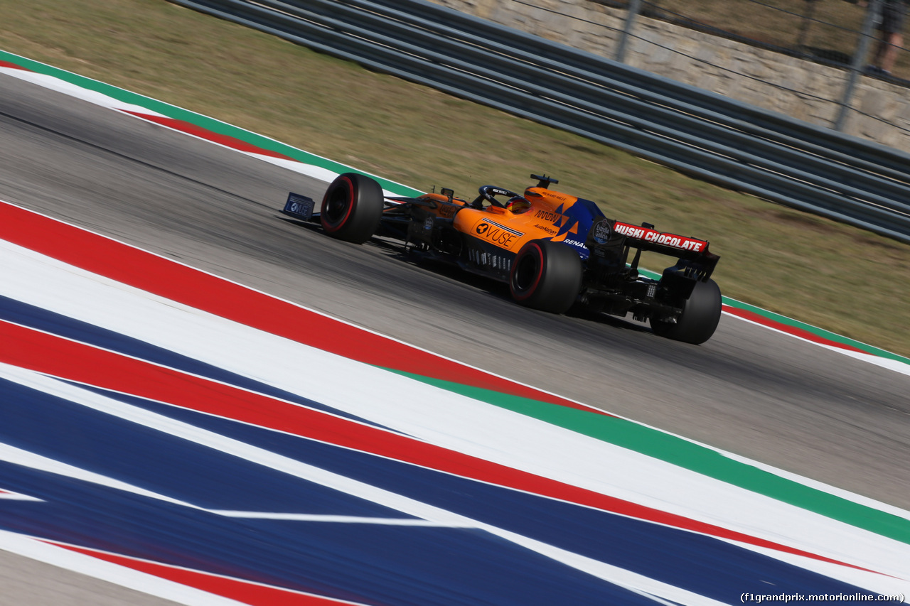 GP USA, 01.11.2019- free Practice 1, Carlos Sainz Jr (ESP) Mclaren F1 Team MCL34