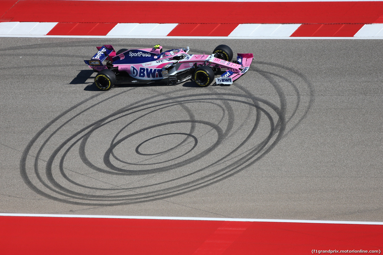 GP USA, 01.11.2019- free Practice 1, Lance Stroll (CDN) Racing Point F1 RP19