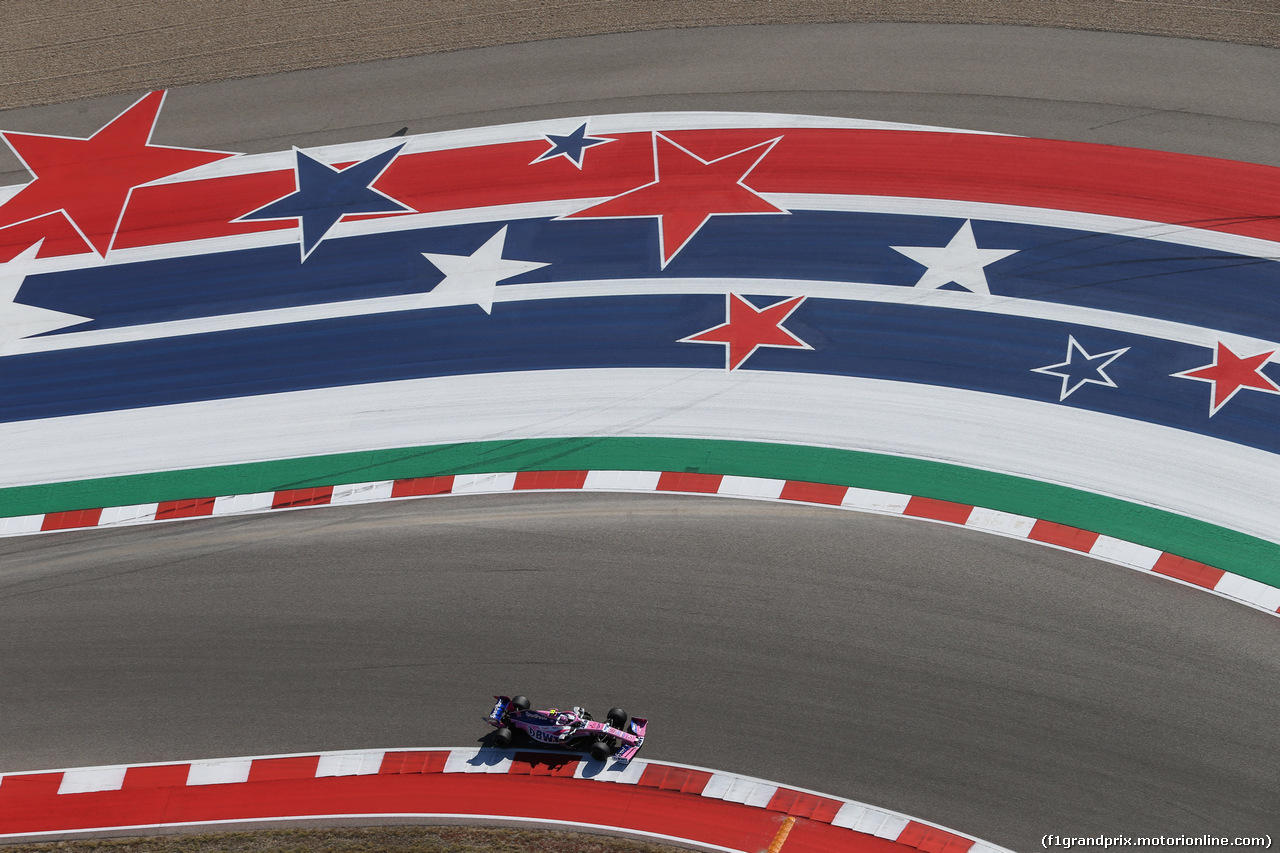 GP USA, 01.11.2019- free Practice 1, Lance Stroll (CDN) Racing Point F1 RP19