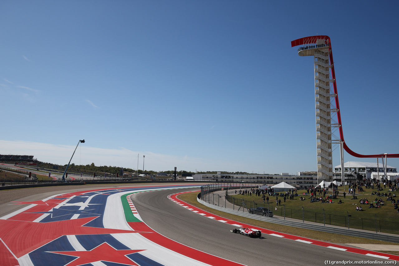 GP USA, 01.11.2019- free Practice 1, Antonio Giovinazzi (ITA) Alfa Romeo Racing C38