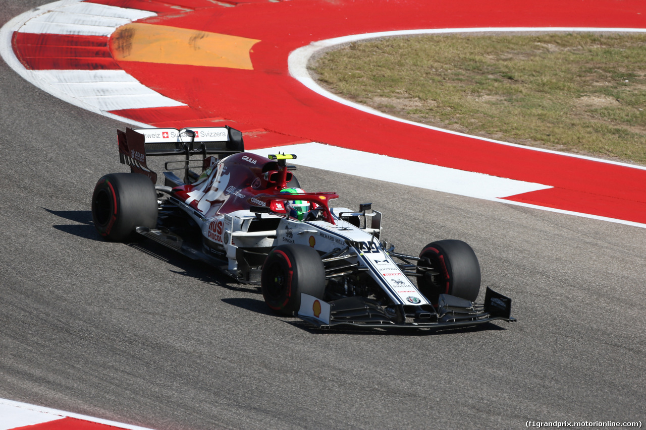 GP USA, 01.11.2019- free Practice 1, Antonio Giovinazzi (ITA) Alfa Romeo Racing C38