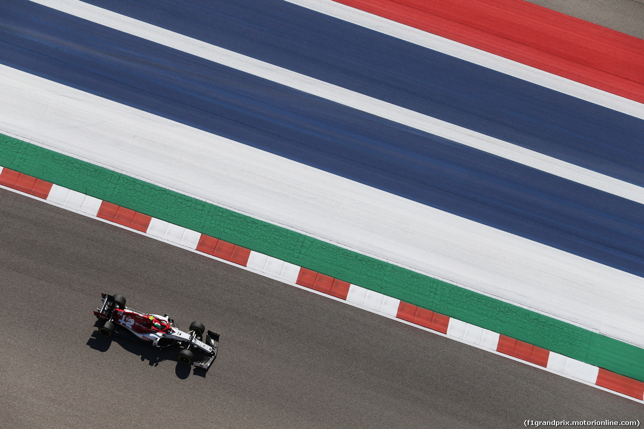GP USA, 01.11.2019- free Practice 1, Antonio Giovinazzi (ITA) Alfa Romeo Racing C38