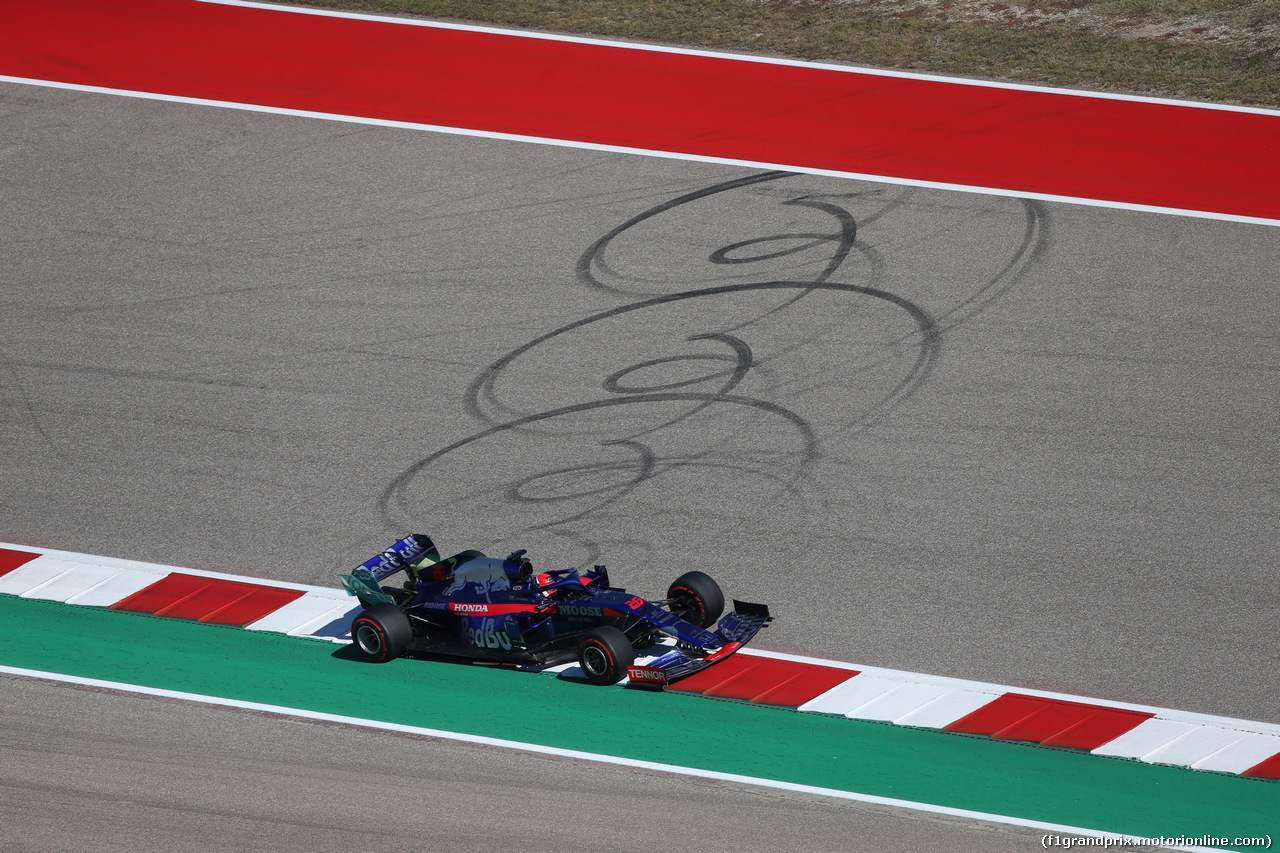 GP USA, 01.11.2019- free Practice 1, Daniil Kvyat (RUS) Scuderia Toro Rosso STR14