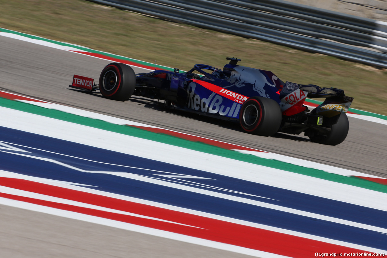 GP USA, 01.11.2019- free Practice 1, Daniil Kvyat (RUS) Scuderia Toro Rosso STR14