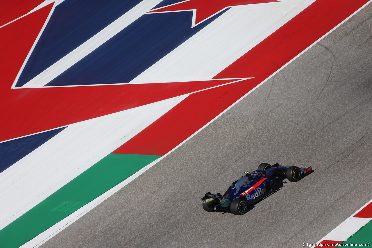 GP USA, 01.11.2019- free Practice 1, Pierre Gasly (FRA) Scuderia Toro Rosso STR14
