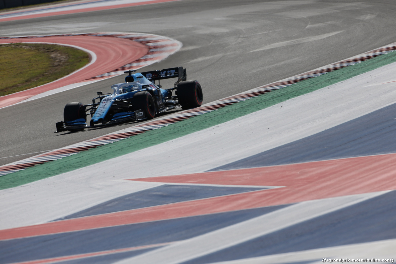 GP USA, 01.11.2019- free Practice 1, Nicholas Latifi (CDN) Williams Racing Test e Development Driver