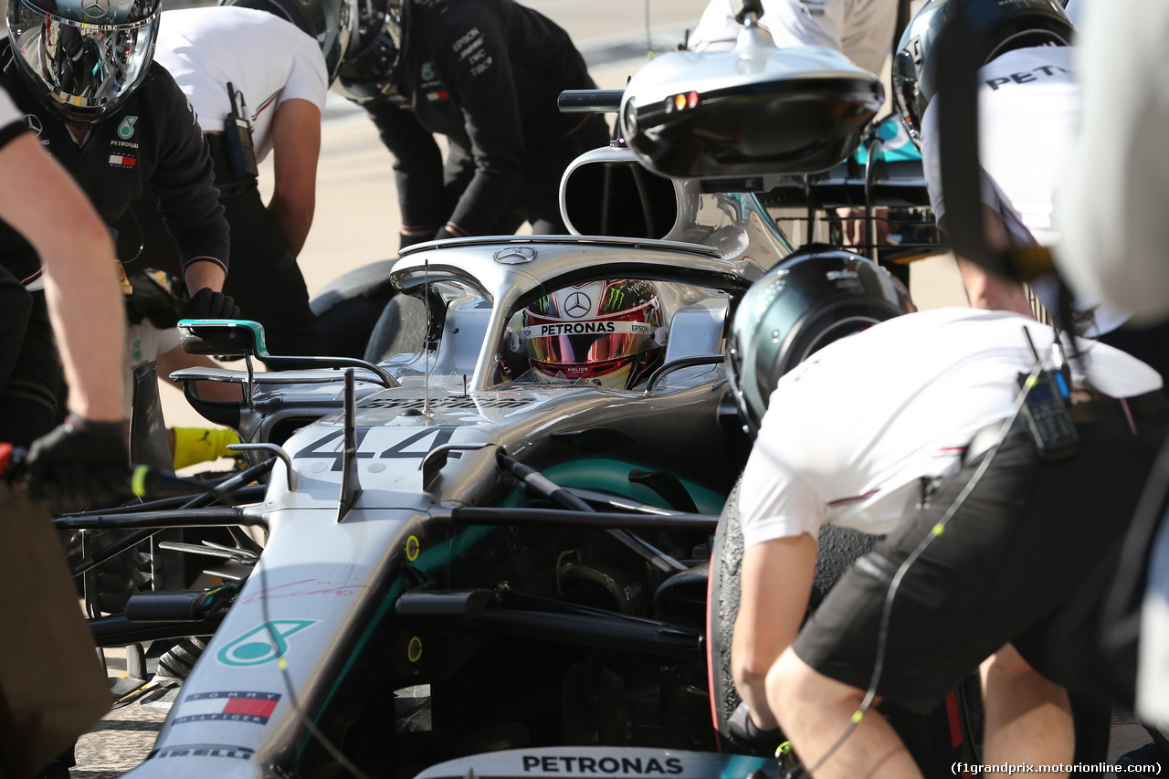 GP USA, 01.11.2019- Free practice 2, Lewis Hamilton (GBR) Mercedes AMG F1 W10 EQ Power