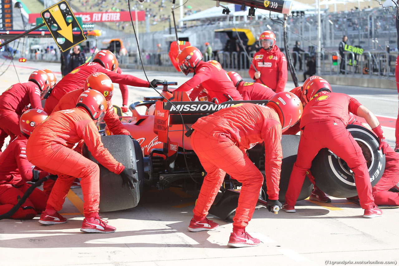 GP USA, 01.11.2019- Free practice 2, Sebastian Vettel (GER) Ferrari SF90