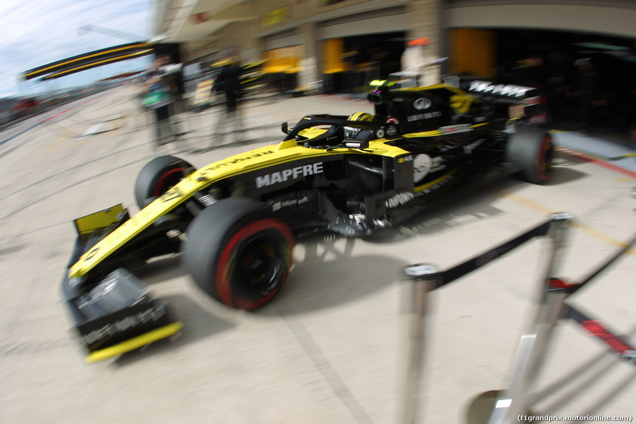 GP USA, 01.11.2019- Free practice 2, Nico Hulkenberg (GER) Renault Sport F1 Team RS19
