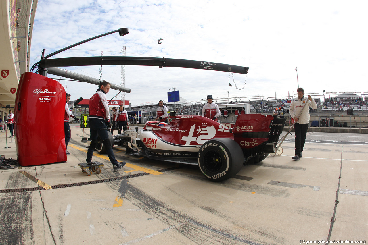 GP USA, 01.11.2019- Free practice 2, Antonio Giovinazzi (ITA) Alfa Romeo Racing C38
