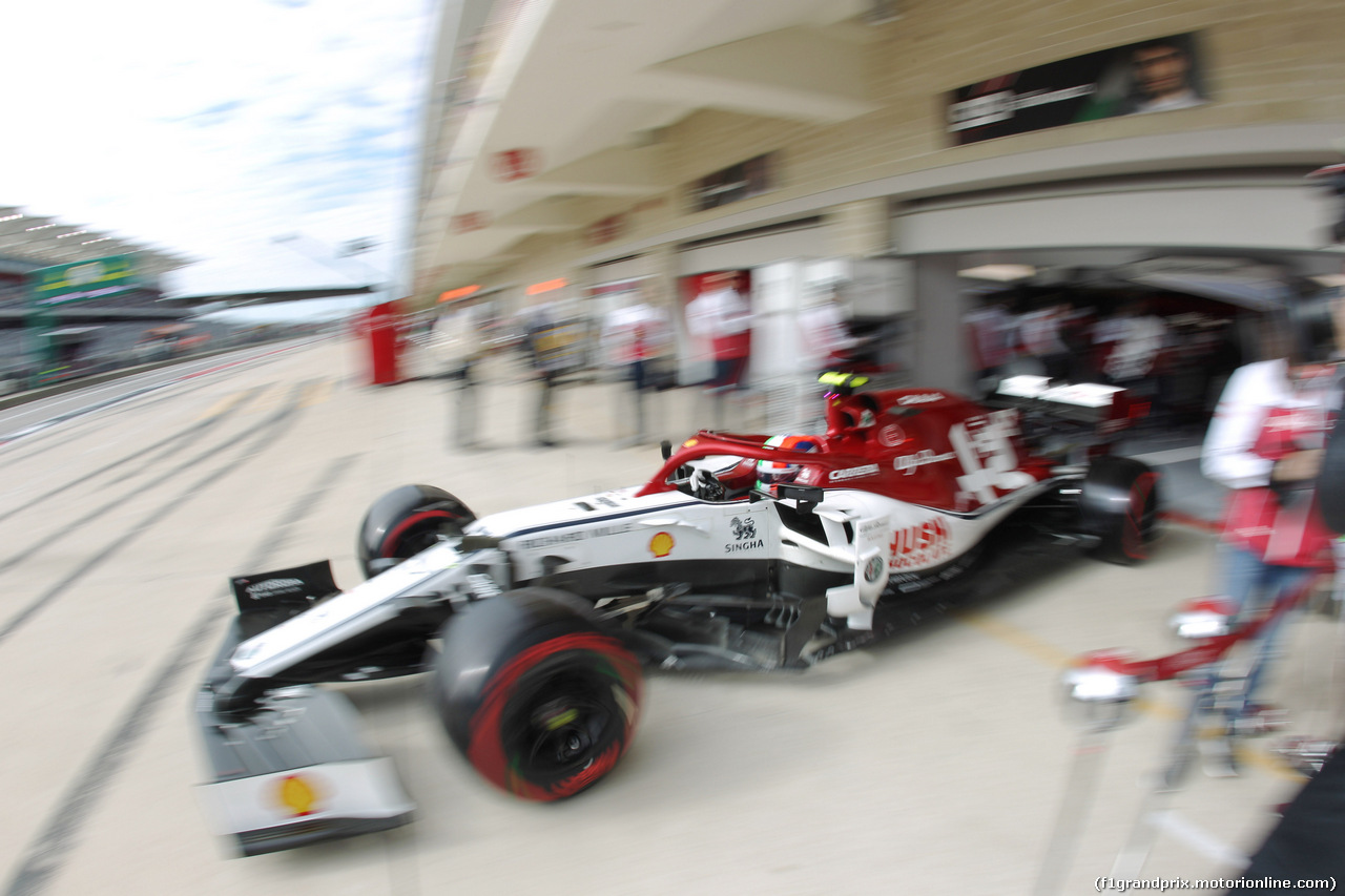 GP USA, 01.11.2019- Free practice 2, Antonio Giovinazzi (ITA) Alfa Romeo Racing C38