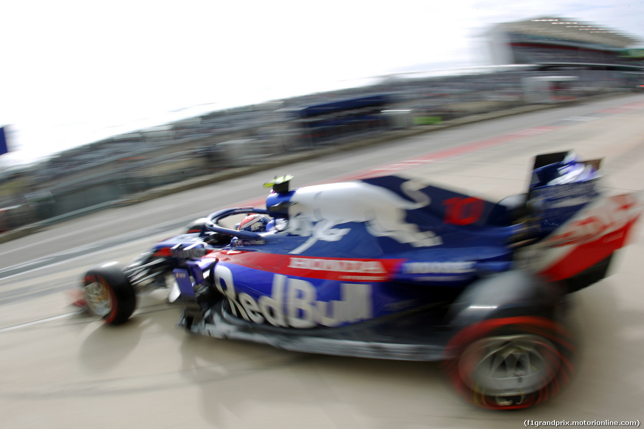 GP USA, 01.11.2019- Free practice 2, Pierre Gasly (FRA) Scuderia Toro Rosso STR14