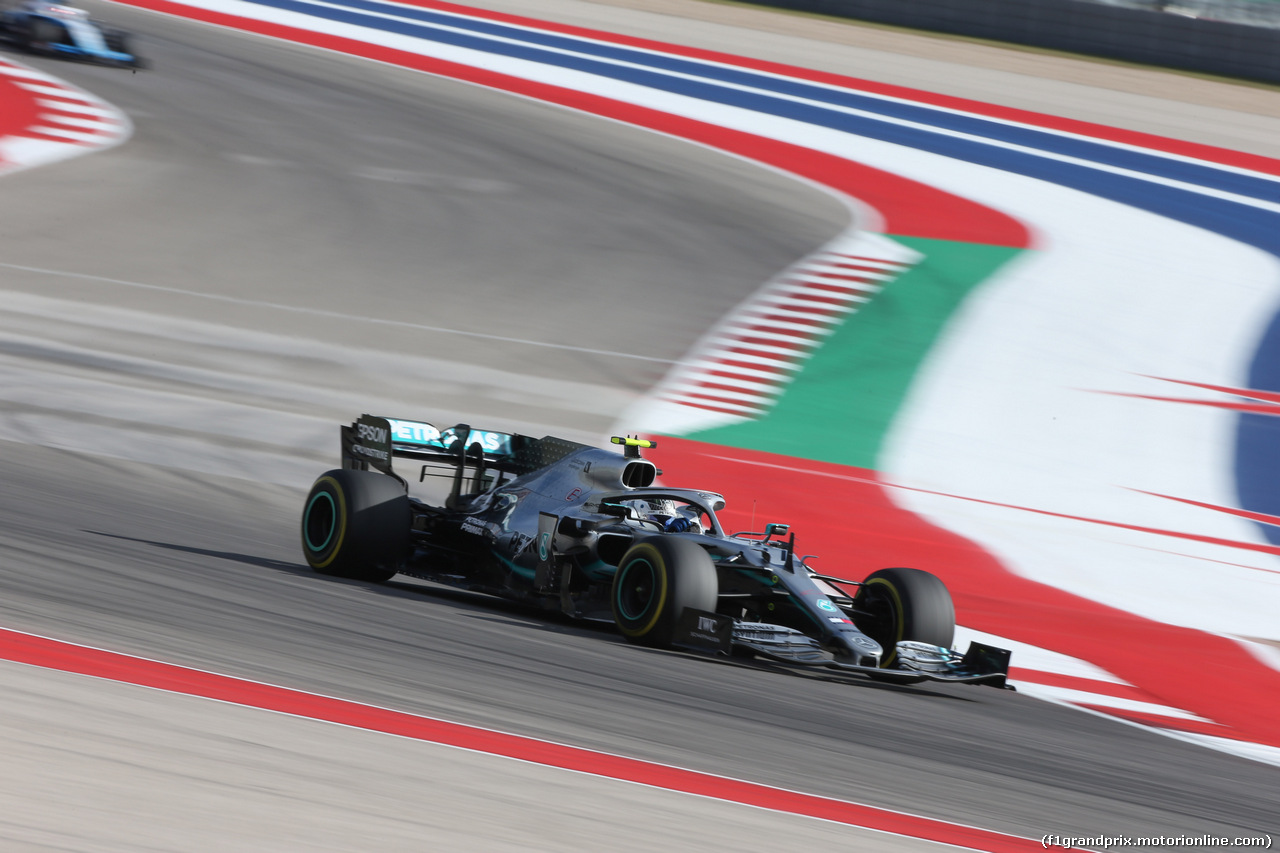 GP USA, 01.11.2019- Free practice 2, Valtteri Bottas (FIN) Mercedes AMG F1 W10 EQ Power