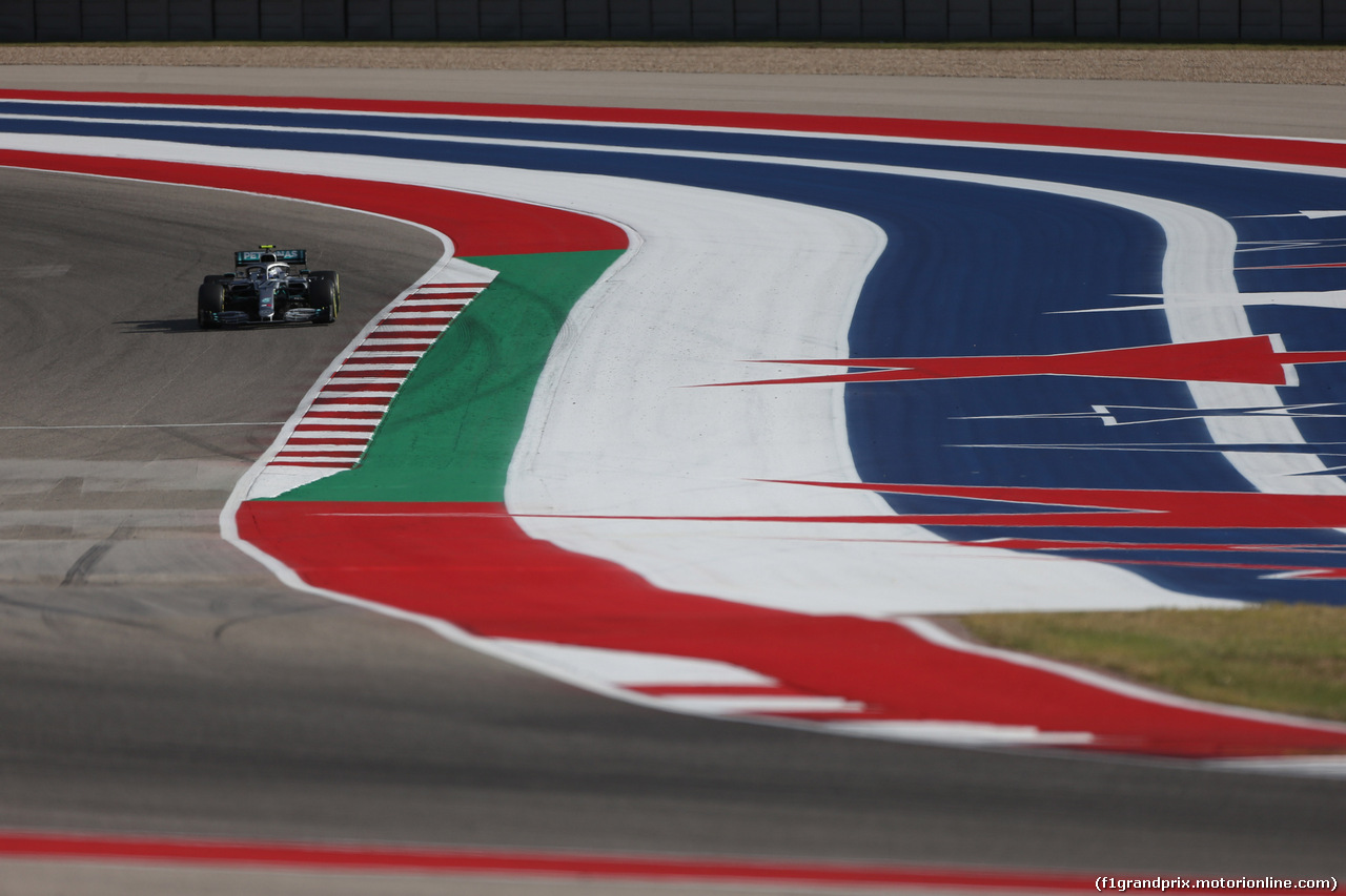 GP USA, 01.11.2019- Free practice 2, Valtteri Bottas (FIN) Mercedes AMG F1 W10 EQ Power