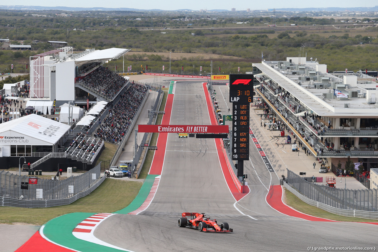 GP USA, 01.11.2019- Free practice 2, Sebastian Vettel (GER) Ferrari SF90