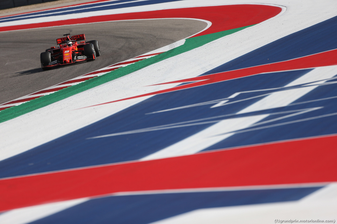GP USA, 01.11.2019- Free practice 2, Sebastian Vettel (GER) Ferrari SF90