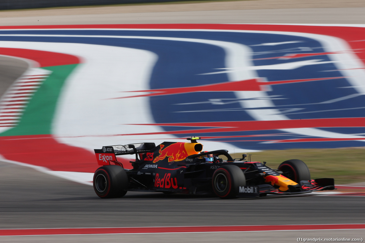 GP USA, 01.11.2019- Free practice 2, Alexader Albon (THA) Redbull Racing RB15