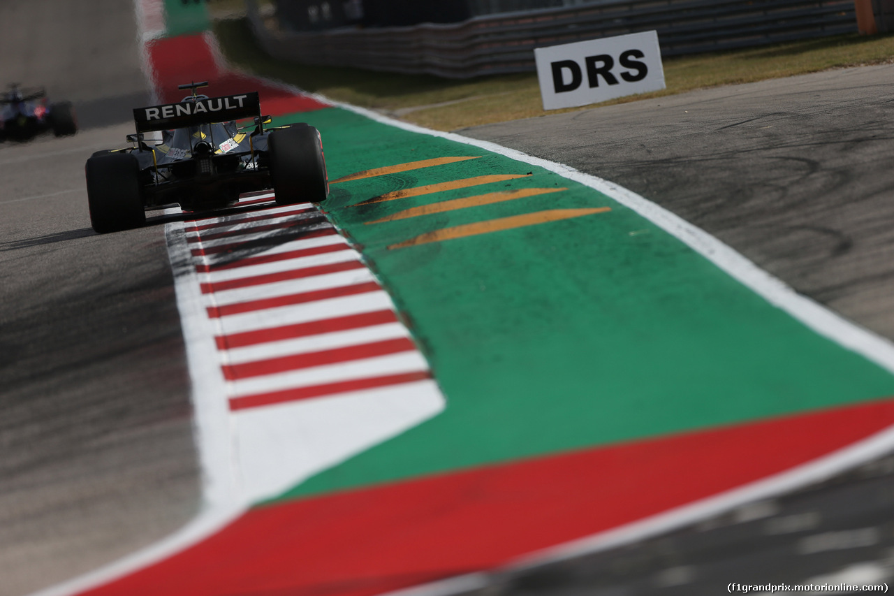 GP USA, 01.11.2019- Free practice 2, Daniel Ricciardo (AUS) Renault Sport F1 Team RS19