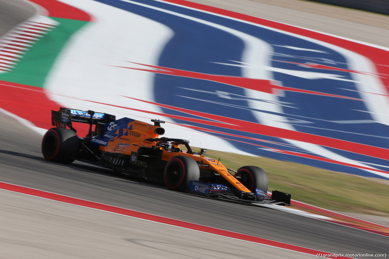 GP USA, 01.11.2019- Free practice 2, Carlos Sainz Jr (ESP) Mclaren F1 Team MCL34