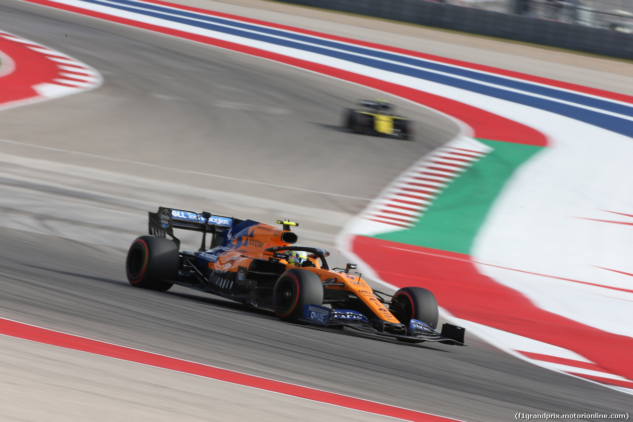 GP USA, 01.11.2019- Free practice 2, Lando Norris (GBR) Mclaren F1 Team MCL34