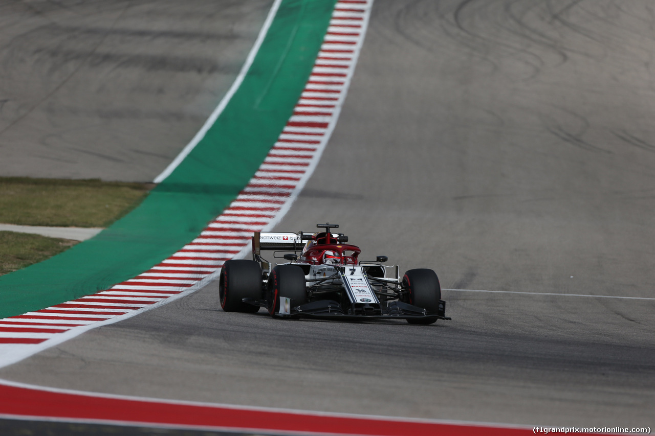 GP USA, 01.11.2019- Free practice 2, Kimi Raikkonen (FIN) Alfa Romeo Racing C38