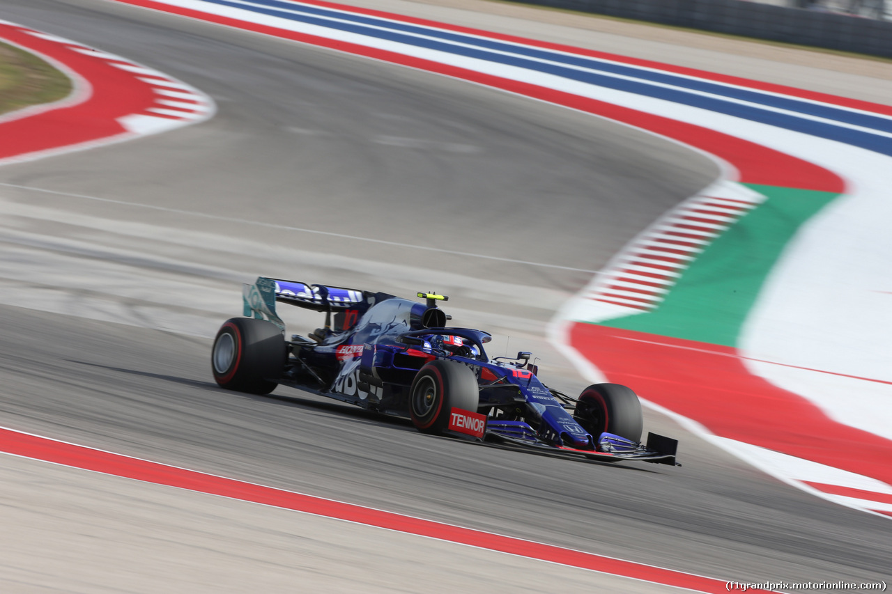GP USA, 01.11.2019- Free practice 2, Pierre Gasly (FRA) Scuderia Toro Rosso STR14