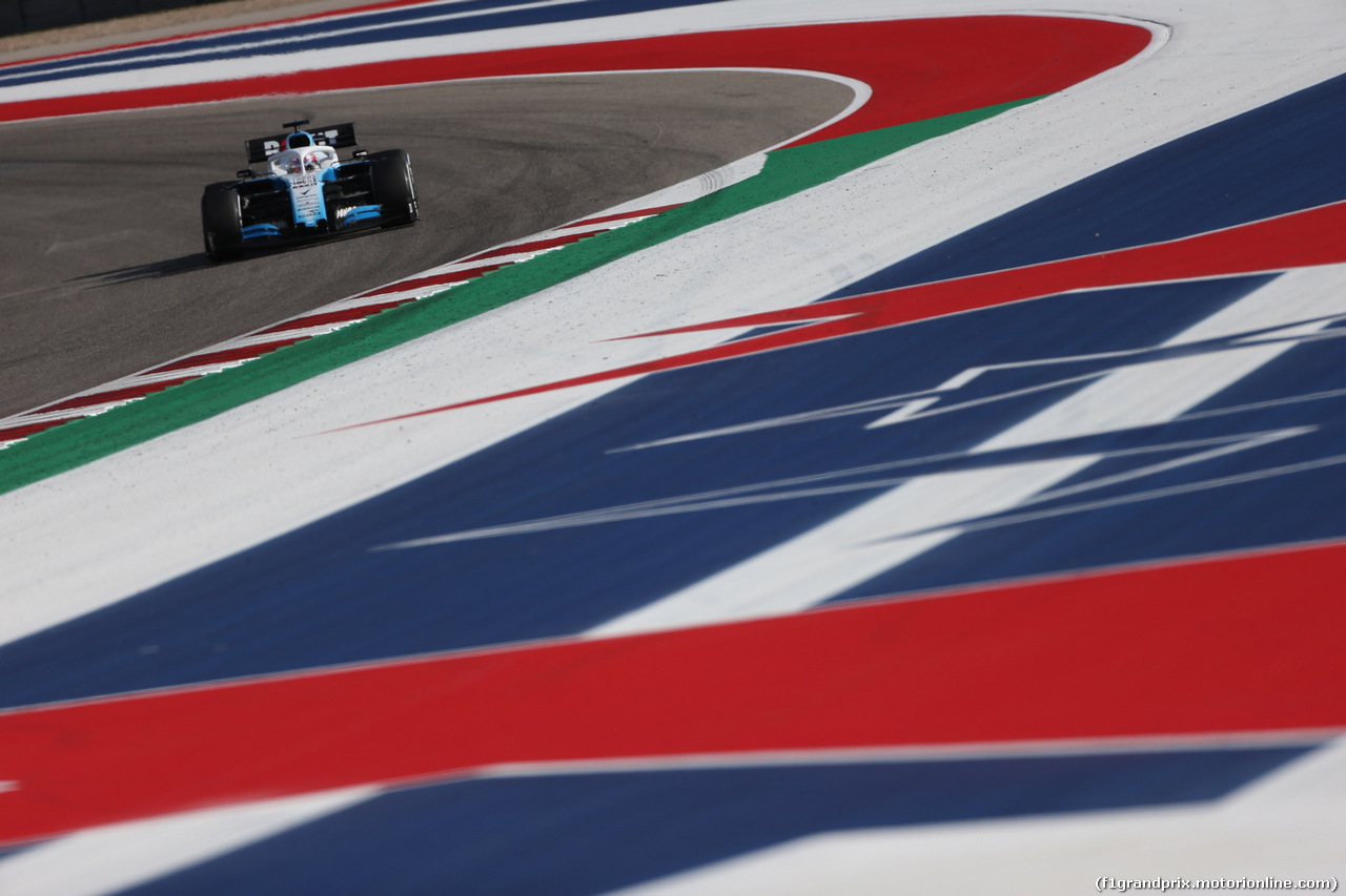 GP USA, 01.11.2019- Free practice 2, George Russell (GBR) Williams F1 FW42