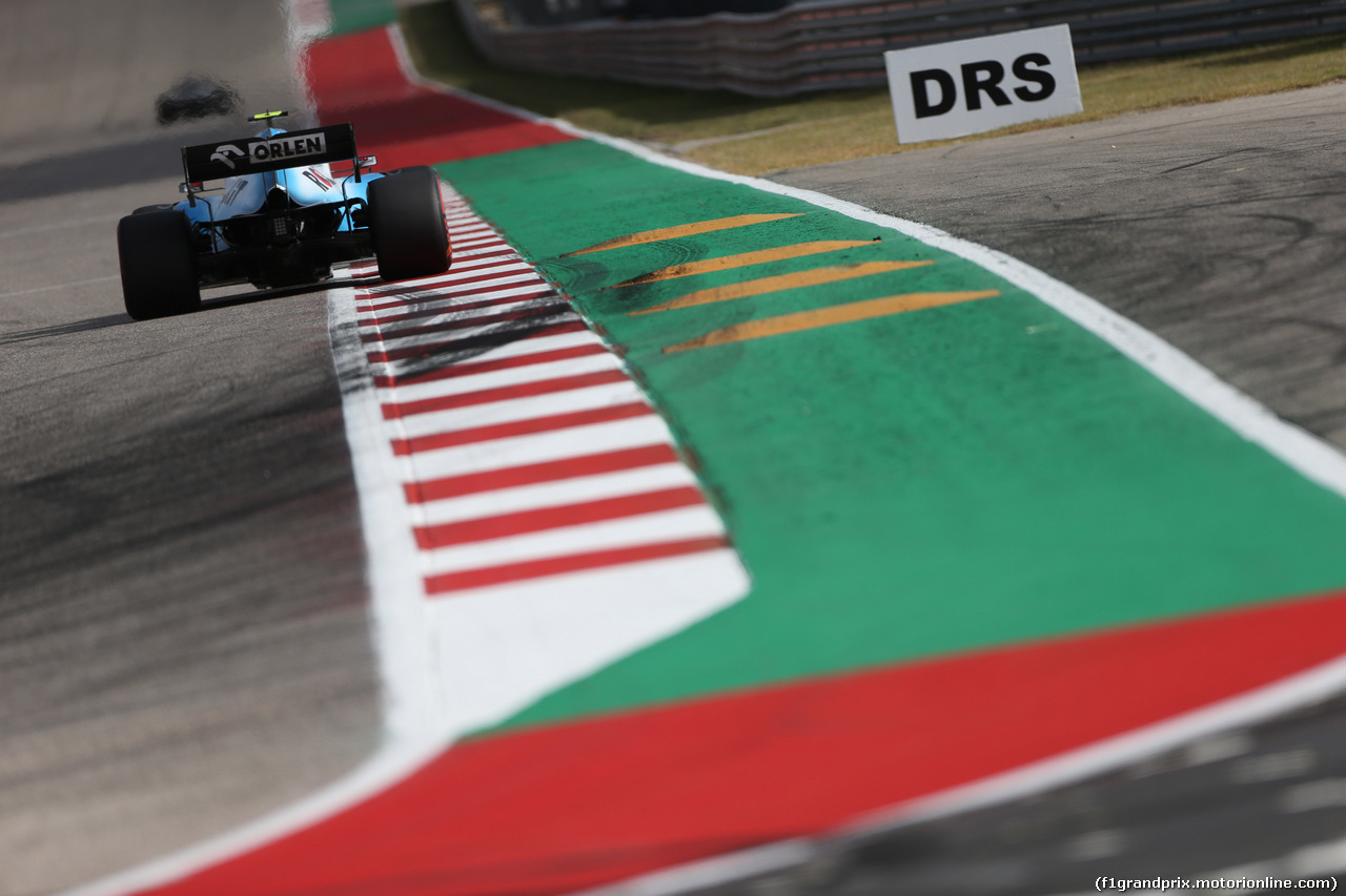GP USA, 01.11.2019- Free practice 2, Robert Kubica (POL) Williams F1 FW42