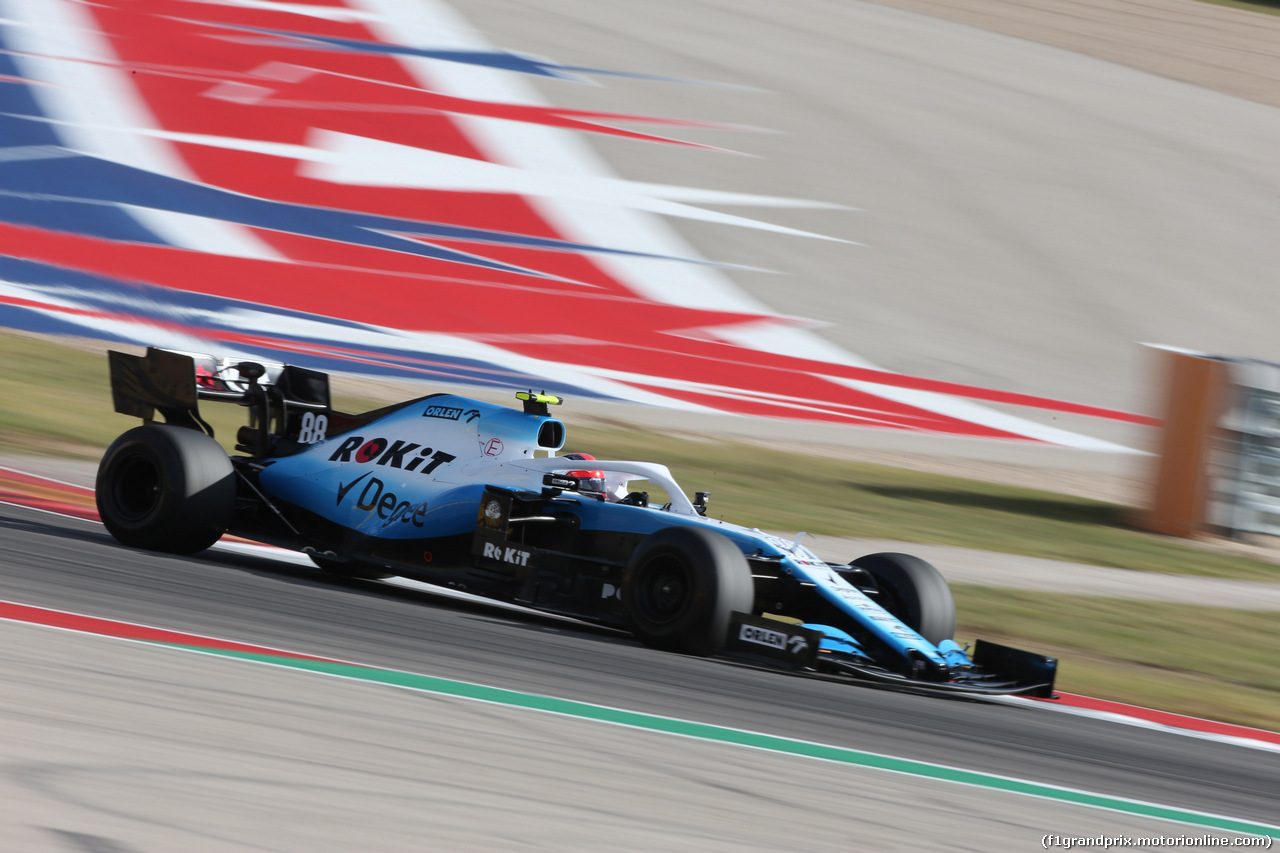 GP USA, 01.11.2019- Free practice 2, Robert Kubica (POL) Williams F1 FW42