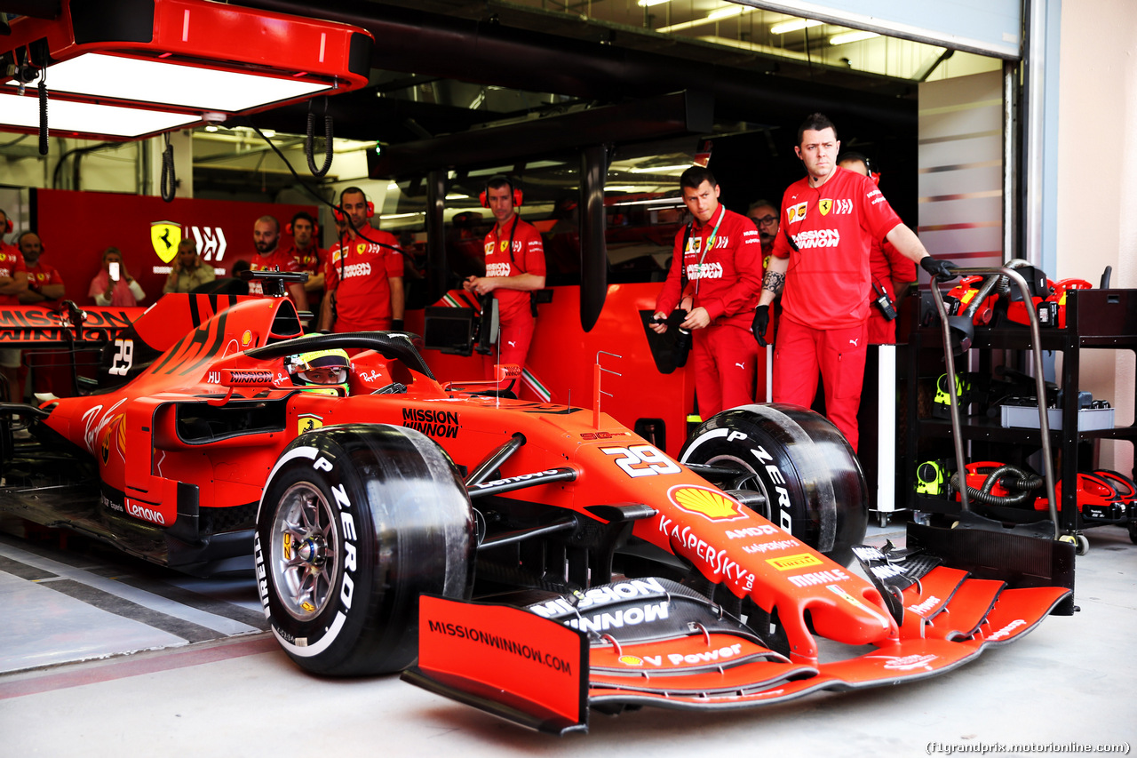 TEST F1 BAHRAIN 2 APRILE, Mick Schumacher (GER) Ferrari SF90 Test Driver leaves the pits.
02.04.2019.