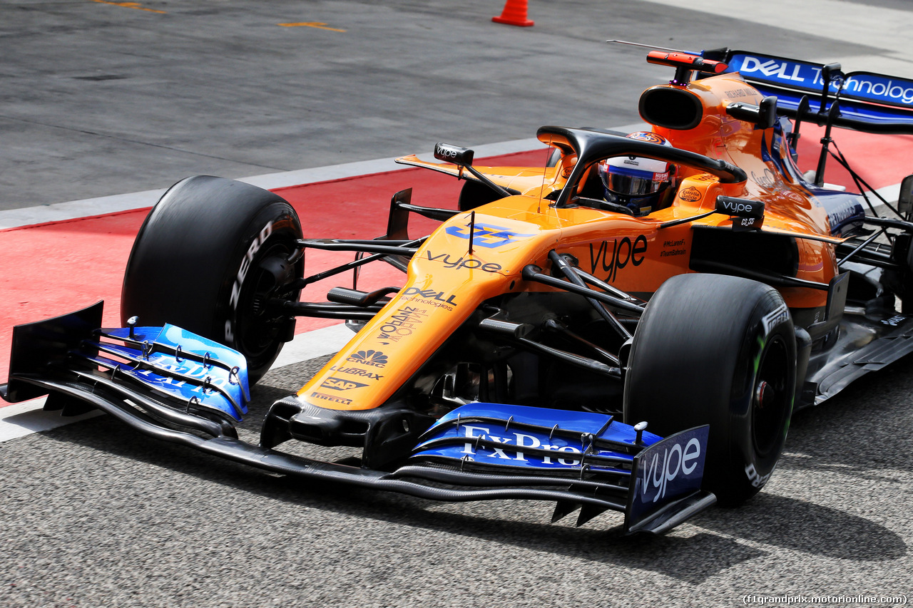 TEST F1 BAHRAIN 2 APRILE, Carlos Sainz Jr (ESP) McLaren MCL34.
02.04.2019.