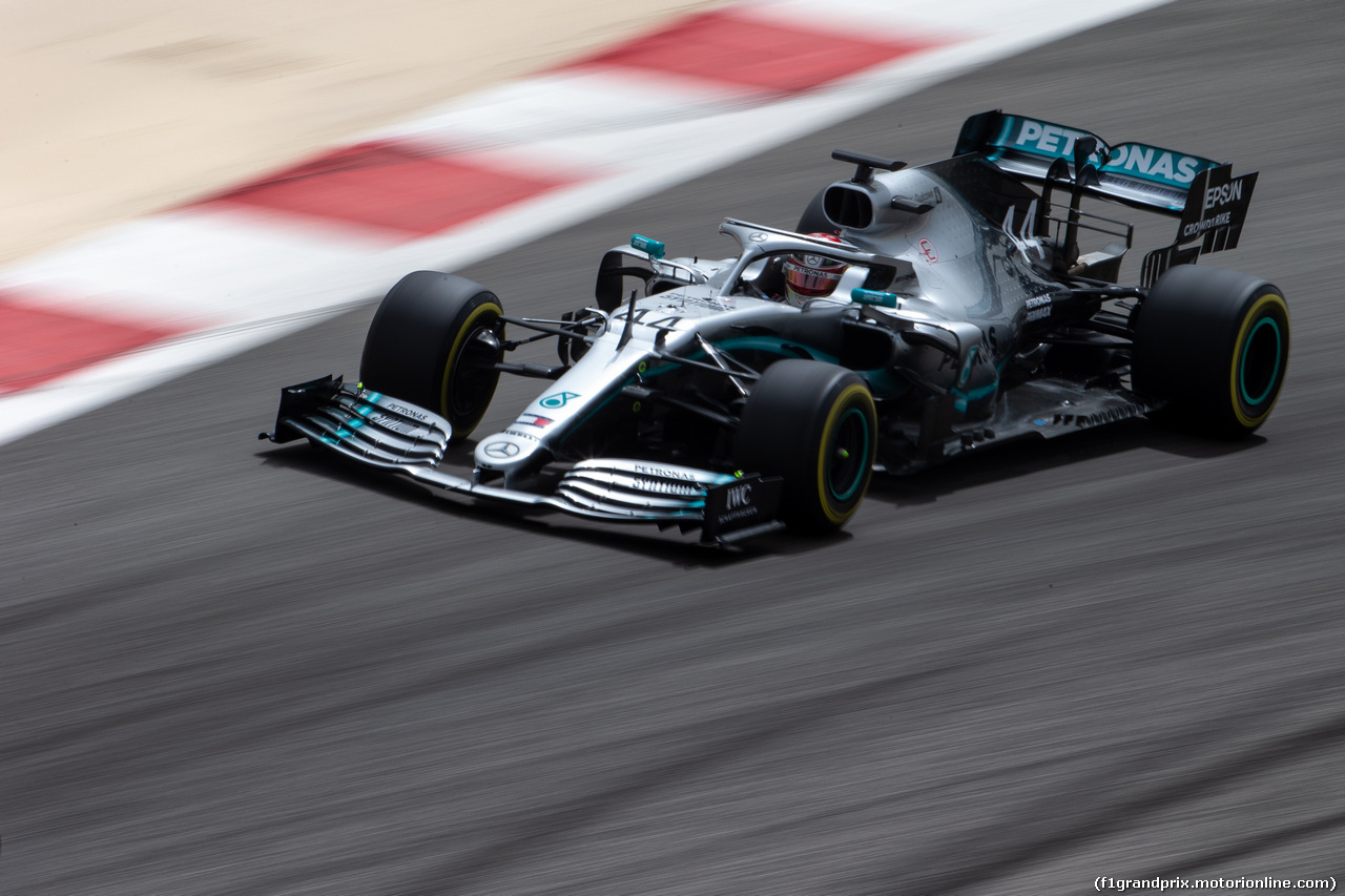 TEST F1 BAHRAIN 2 APRILE, Lewis Hamilton (GBR) Mercedes AMG F1 W10.
02.04.2019.