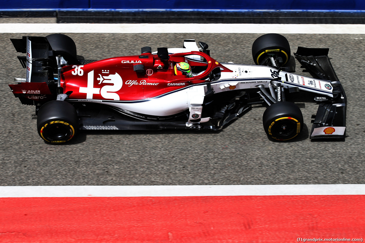 TEST F1 BAHRAIN 3 APRILE, Mick Schumacher (GER) Alfa Romeo Racing C38 Test Driver.
03.04.2019.