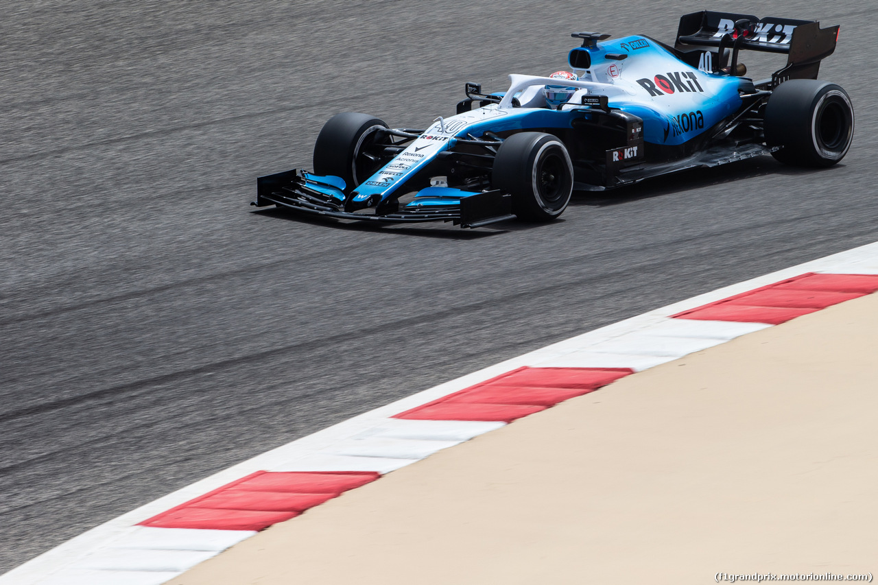 TEST F1 BAHRAIN 3 APRILE, Nicholas Latifi (CDN) Williams Racing FW42 Test e Development Driver.
03.04.2019.