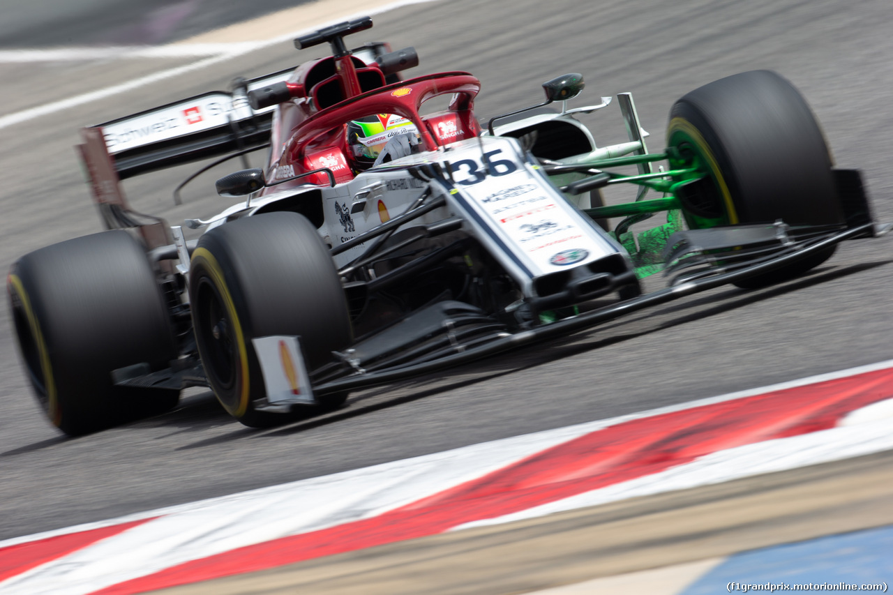 TEST F1 BAHRAIN 3 APRILE, Mick Schumacher (GER) Alfa Romeo Racing C38 Test Driver.
03.04.2019.