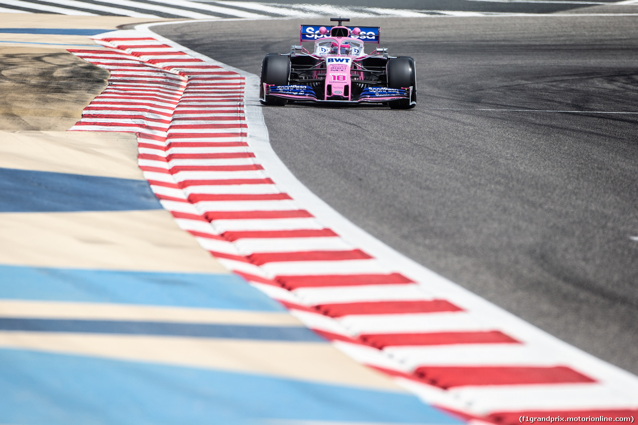 TEST F1 BAHRAIN 3 APRILE, Lance Stroll (CDN) Racing Point F1 Team RP19.
03.04.2019.
