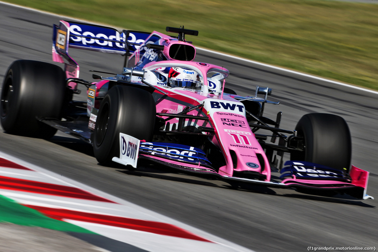 TEST F1 BARCELLONA 14 MAGGIO, Sergio Perez (MEX) Racing Point F1 Team RP19.
14.05.2019.