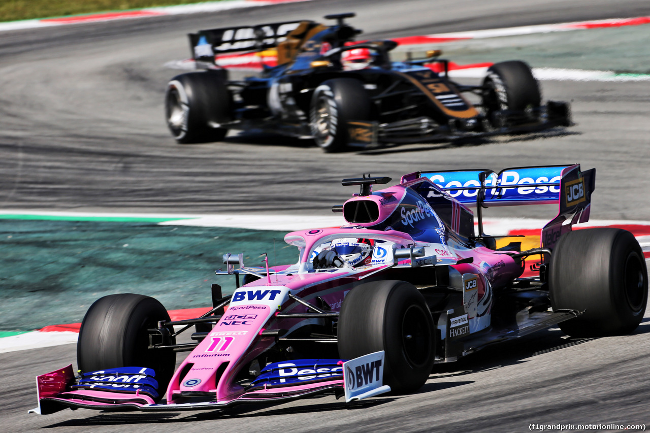TEST F1 BARCELLONA 14 MAGGIO, Sergio Perez (MEX) Racing Point F1 Team RP19.
14.05.2019.
